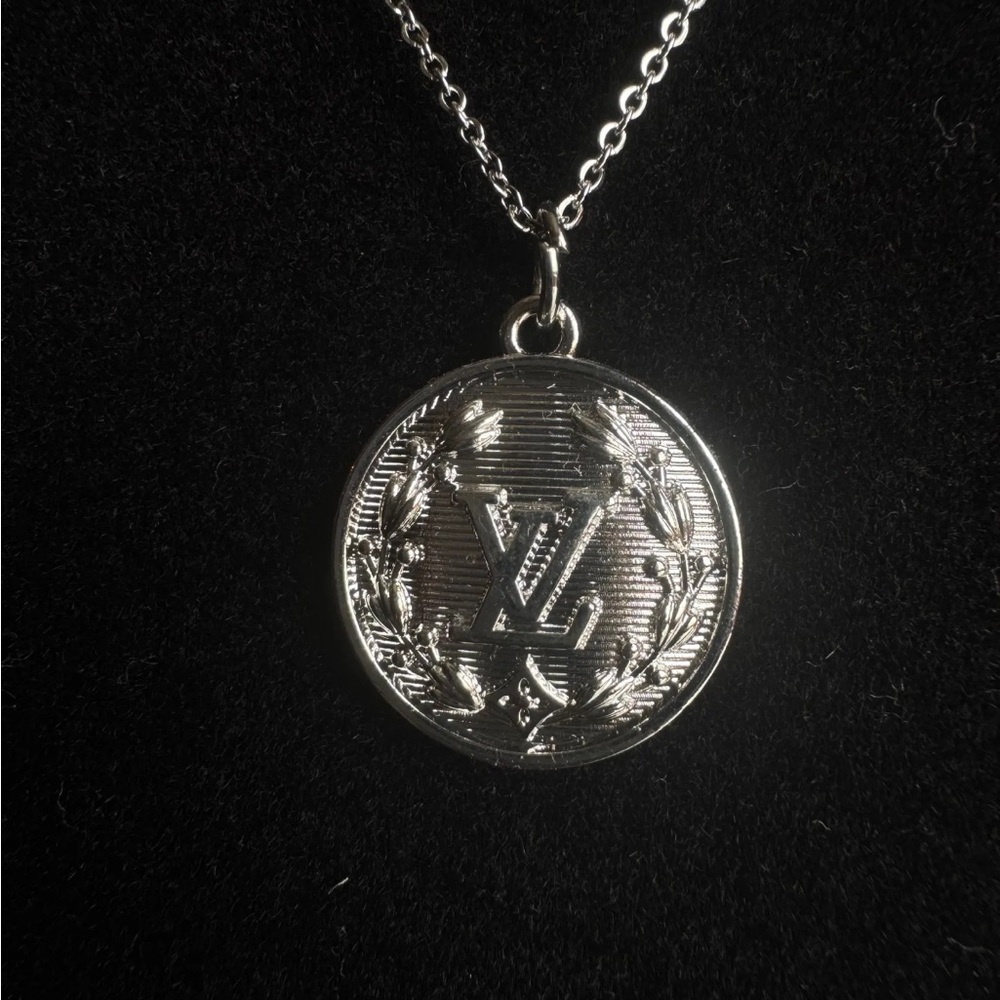Silver Button Pendant